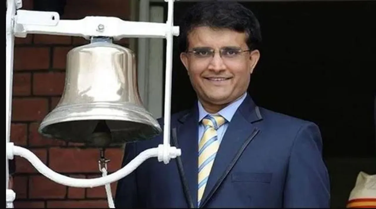 Sourav Ganguly with eden bell