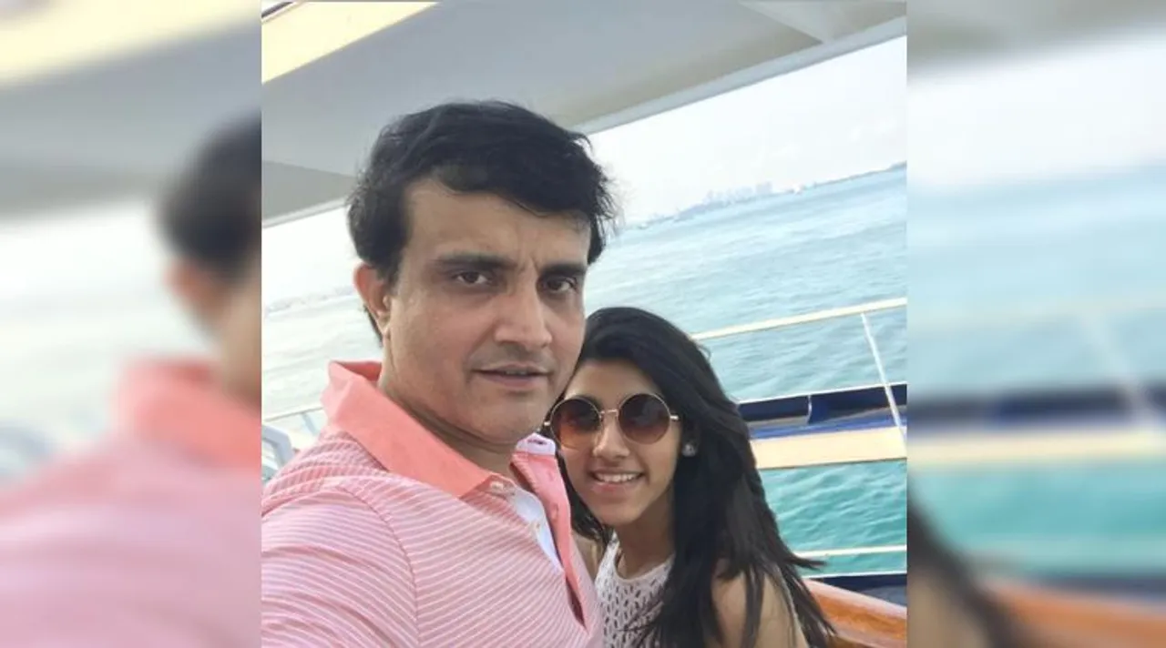 Sourav Ganguly with sana