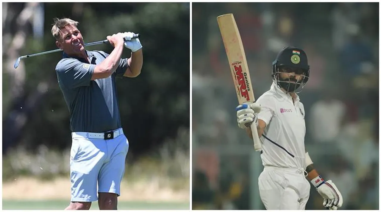 Virat Kohli and Shane Warne