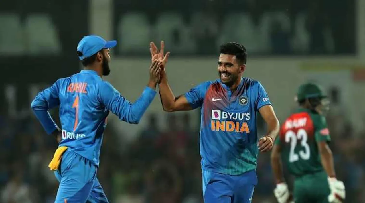 Deepak Chahar registered the best bowling figures in T20Is