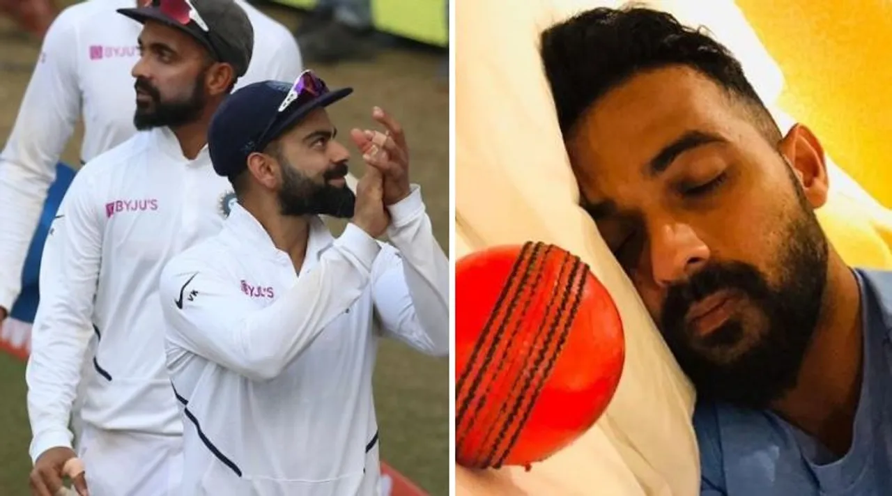 Ajinkya Rahane sleepin with pink ball, Virat Kohli, Shikhar Dhawan's funny banter
