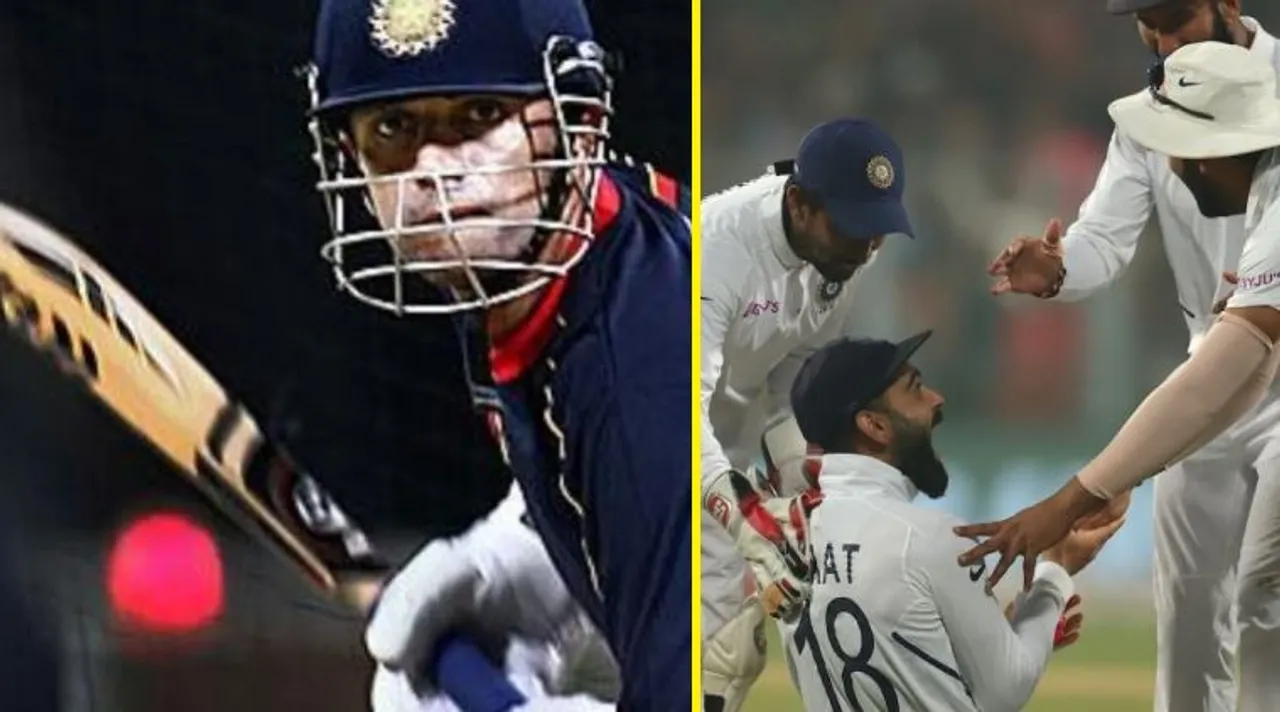 not virat kohli, Rahul Dravid was the first Indian to score a century in pink ball cricket