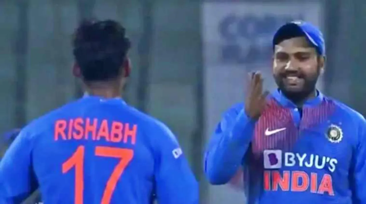 Rishabh Pant's DRS Gaffe Gets Comical Reaction From Rohit Sharma