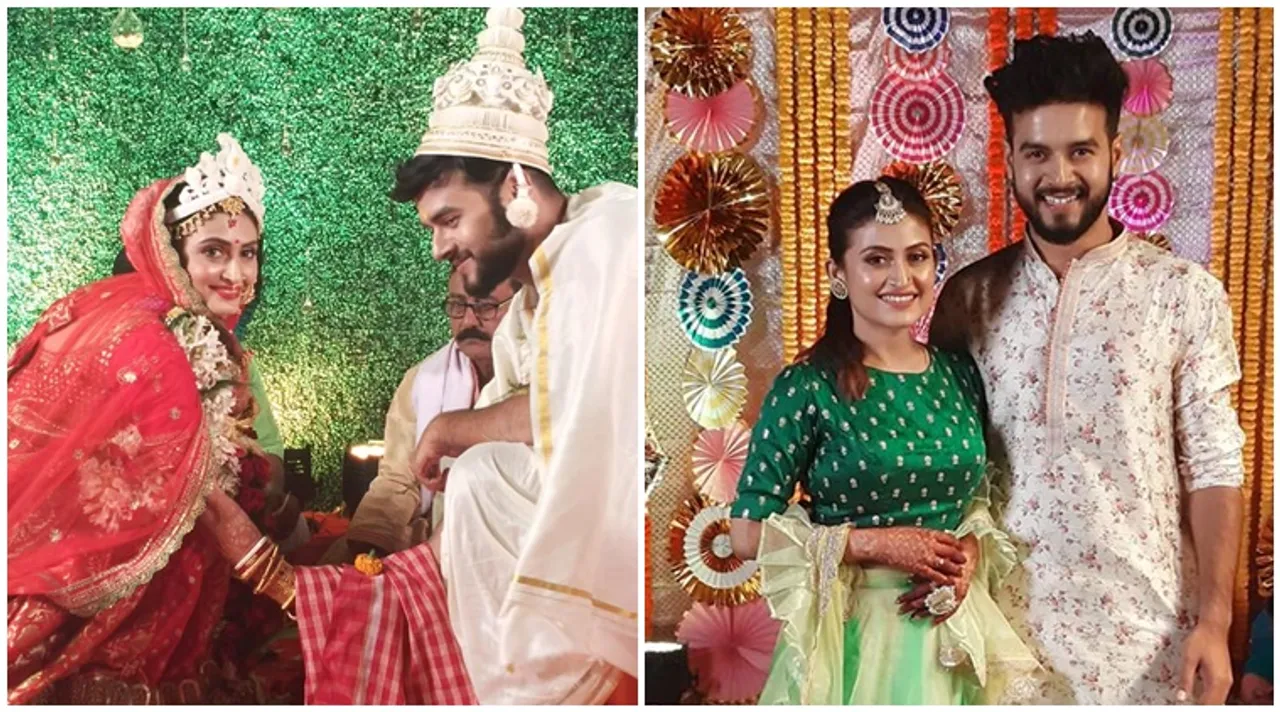 Bengali TV couple Prriyam Chakraborty Suvajit Kar wedding moments