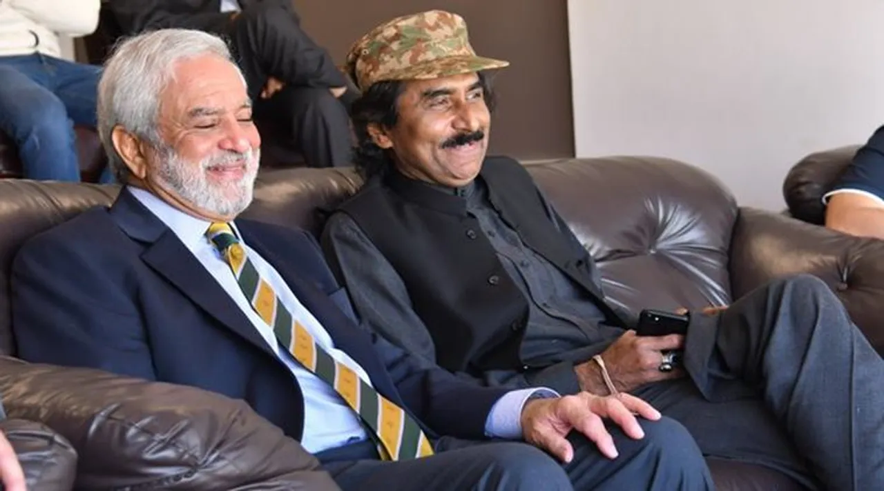 Javed Miandad and Ehsan Mani