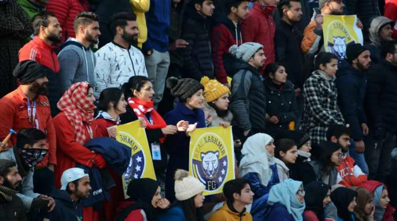 Real Kashmir hosted I-league champions Chennai City at TRC Turf Ground, drawing several thousand in the stands