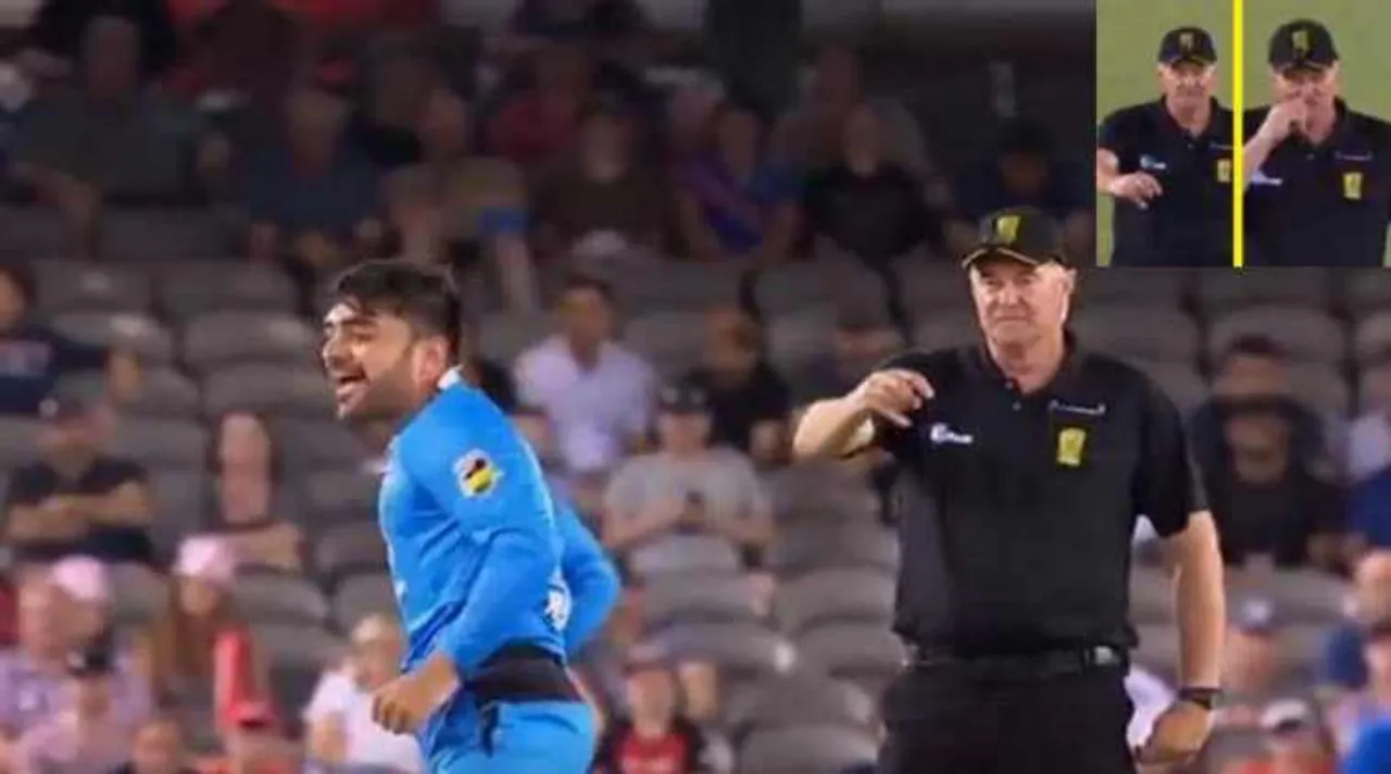 Umpire raises finger to give out, then rubs nose in BBL match