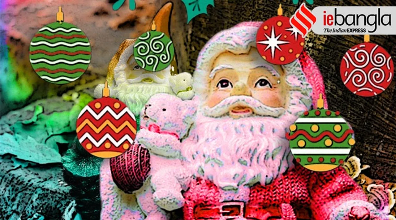 why santa claus wears red