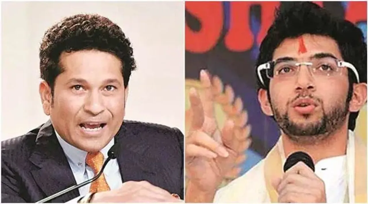 Sachin Tendulkar, শচীন তেন্ডুলকর, Aaditya Thackeray, আদিত্য ঠাকরে