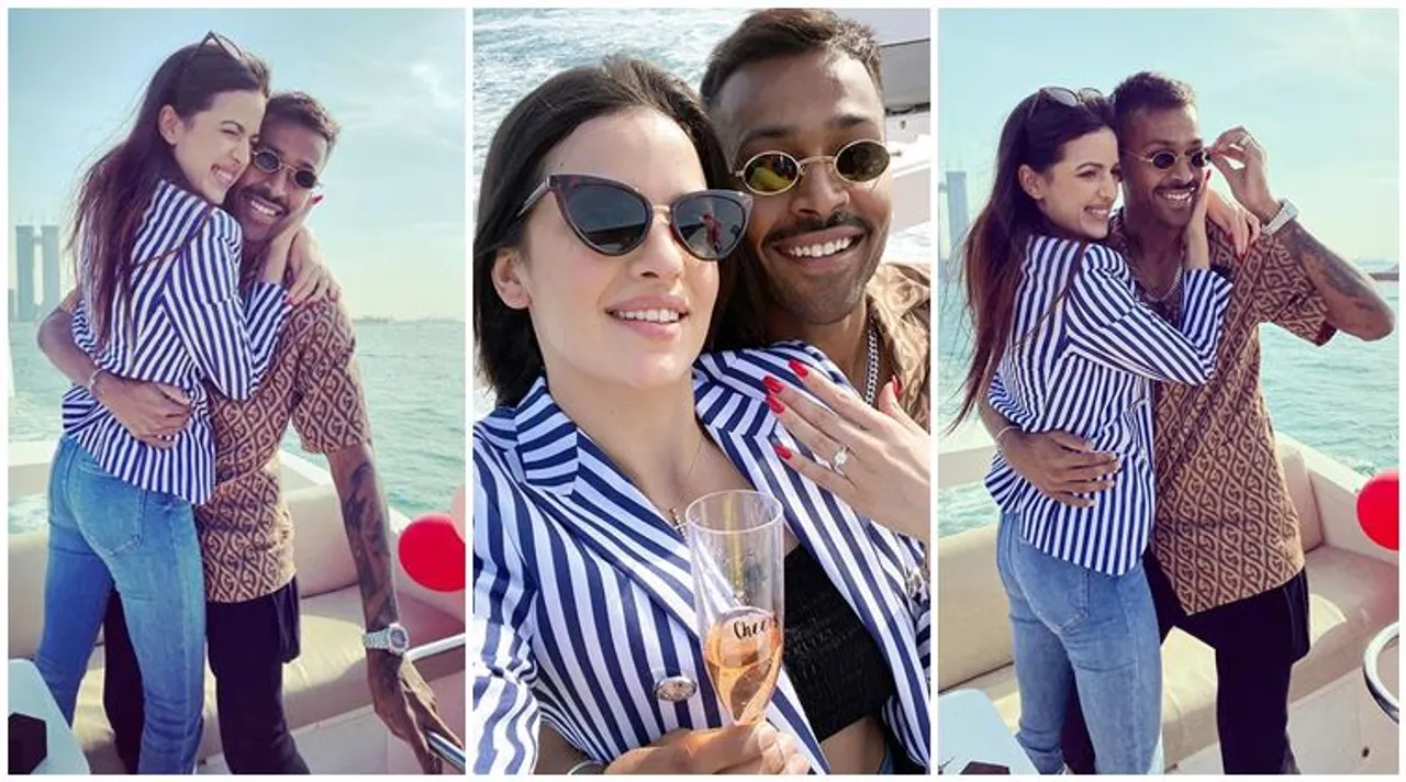 Hardik Pandya with girlfriend Natasha Stankovic