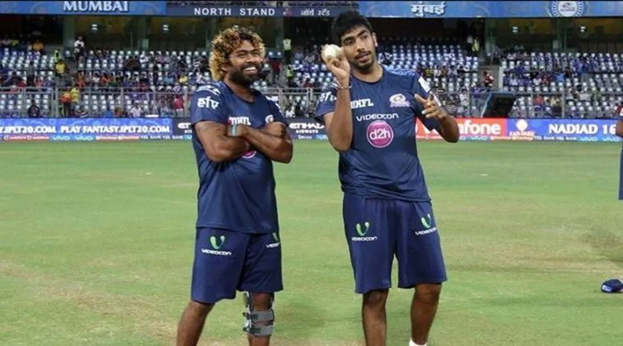 Jasprit Bumrah with Lasith Malinga