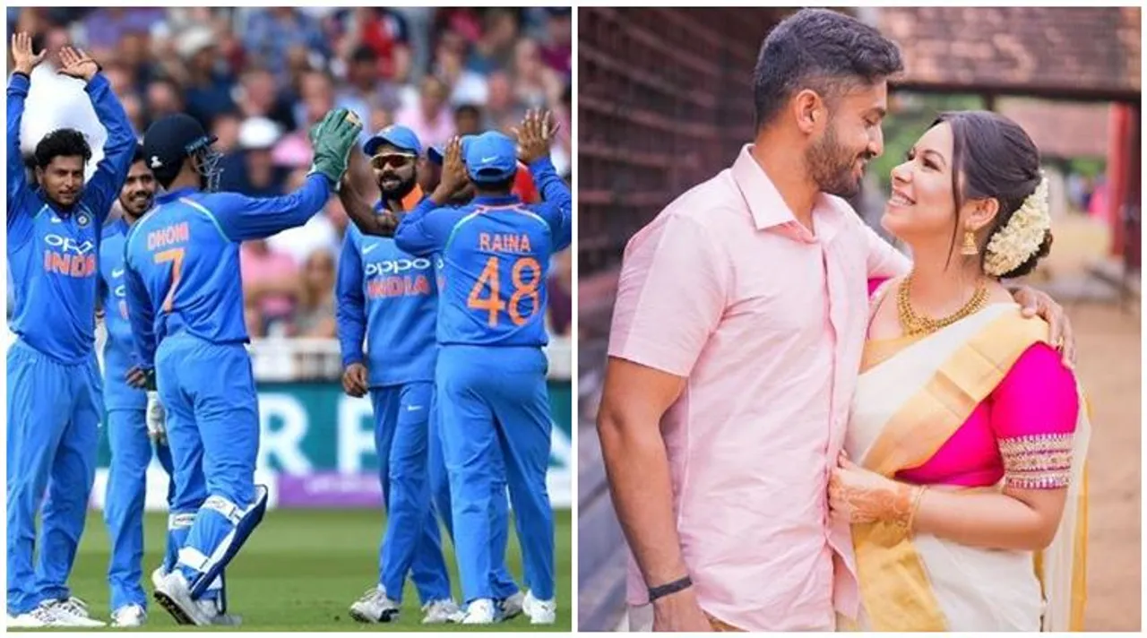 Karun Nair with girlfriend