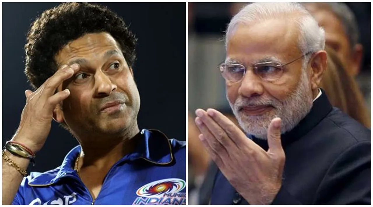 Sachin Tendulkar and Narendrav Modi