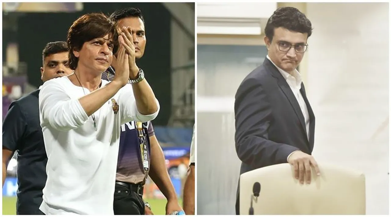 Shah Rukh Khan and Sourav Ganguly