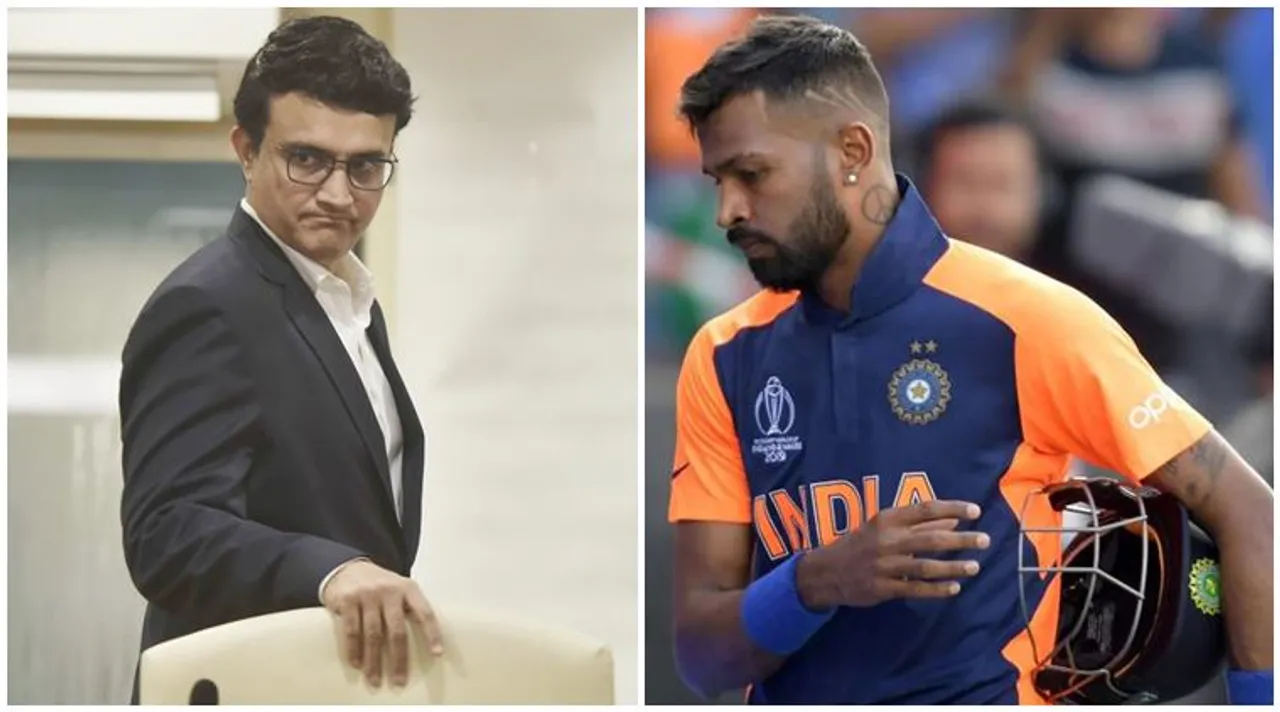 Sourav Ganguly and Hardik Pandya
