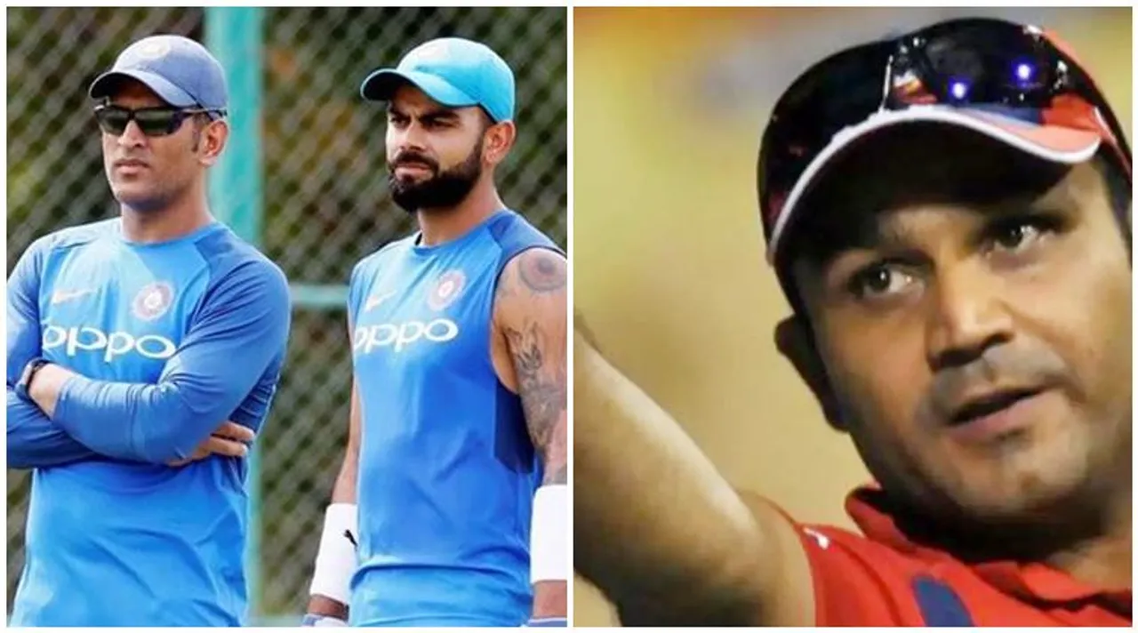 Virat Kohli MS Dhoni Virender Sehwag