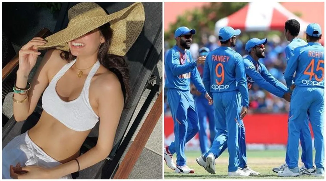 athiya shetty and team India