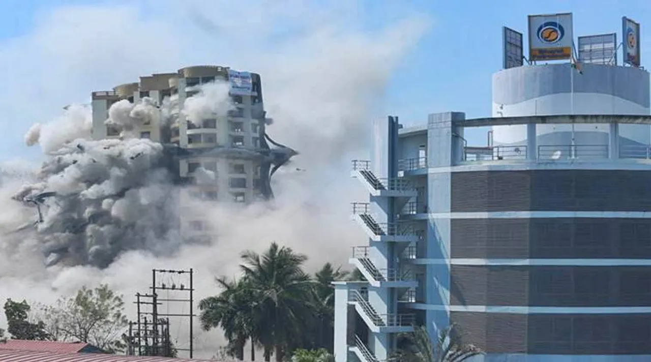kerala building demolished