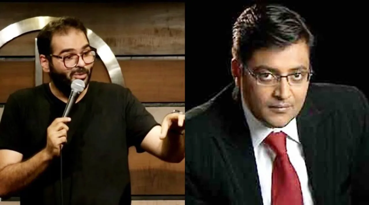 Kunal Kamra heckles Arnab Goswami