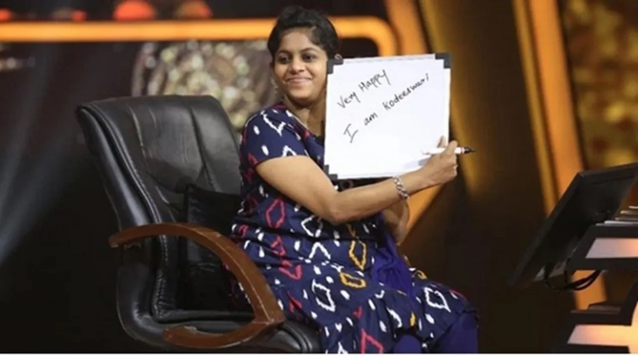 Specially abled Kousalya Kharthika wins 1 crore in Tamil version of Kaun Banega Crorepati
