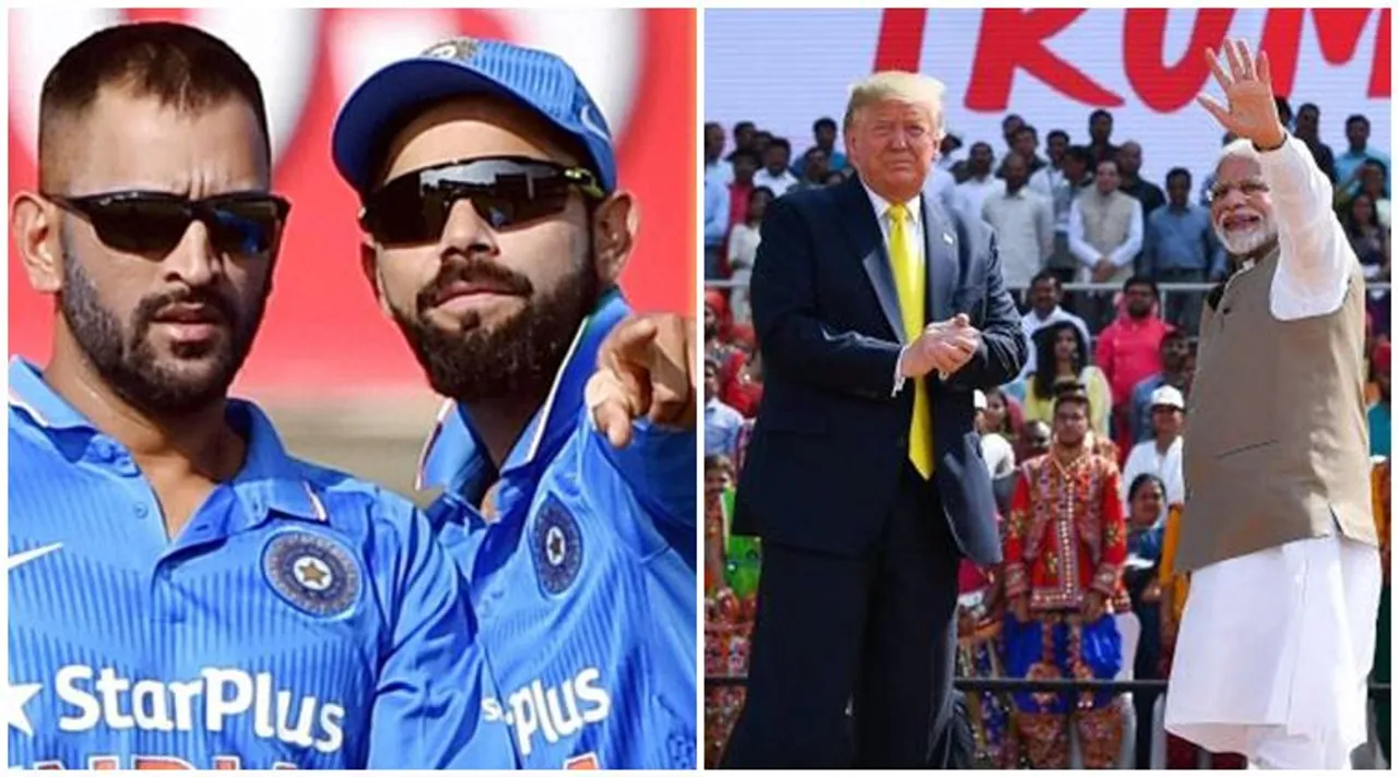 Dhoni Kohli Trump Modi