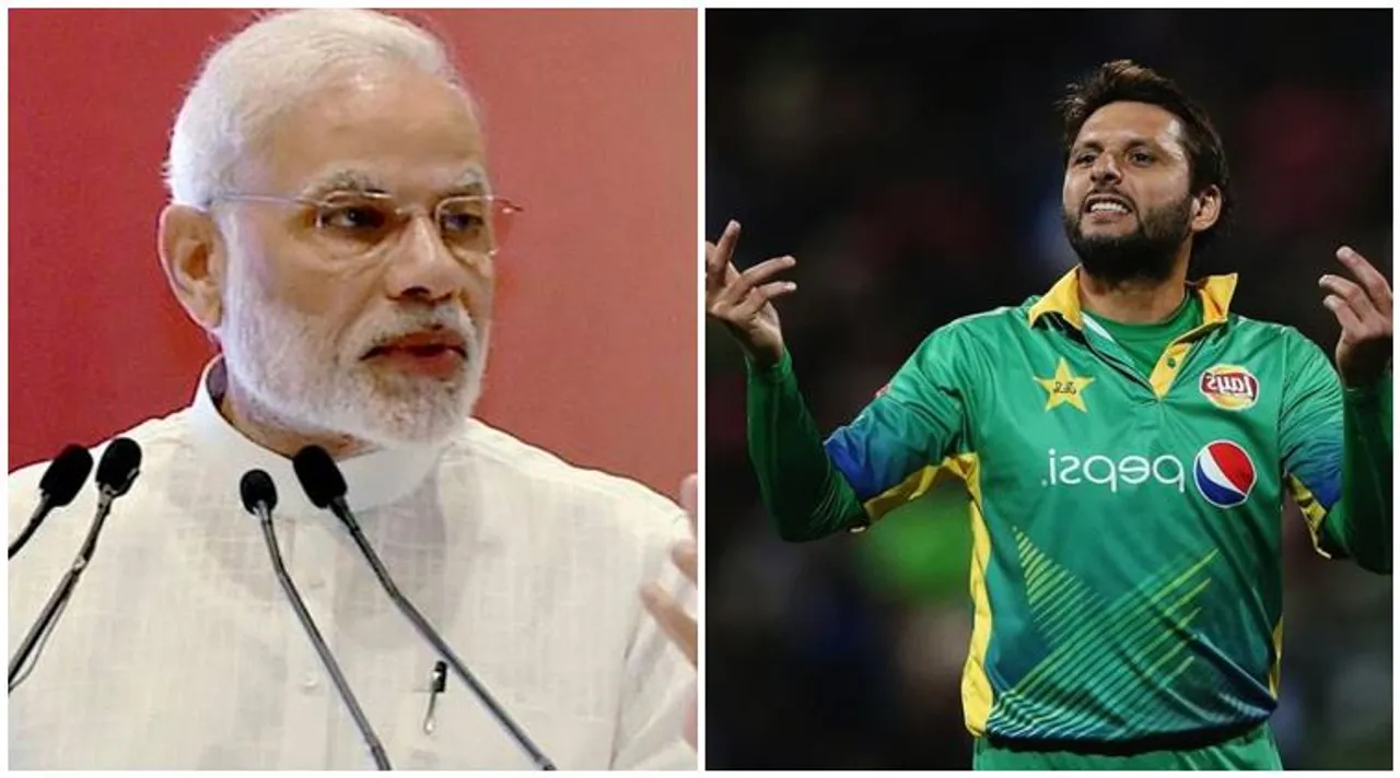 Narendra Modi Shahid Afridi