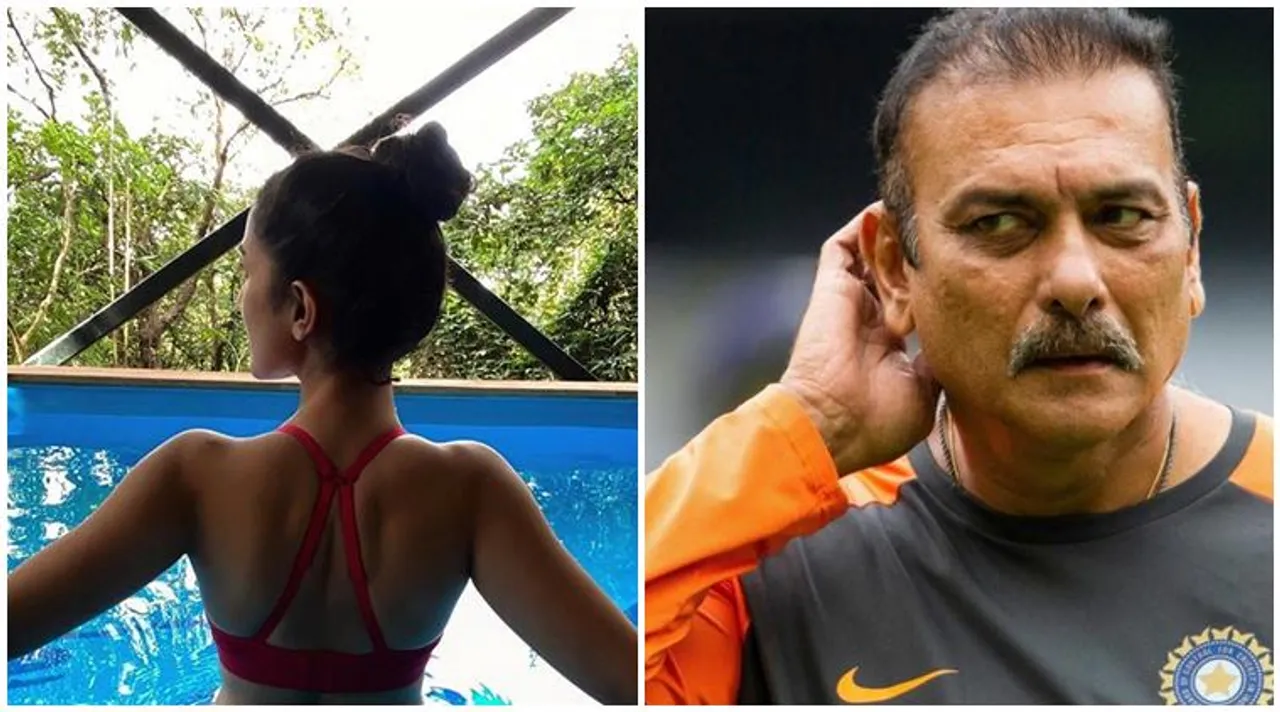 Ravi Shastri and Nimrat Kaur