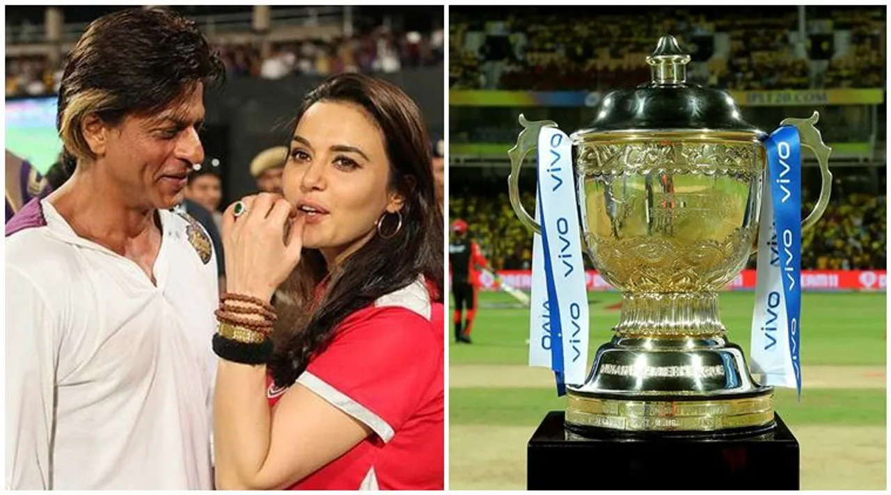Shah Rukh Khan and Preity Zinta IPL