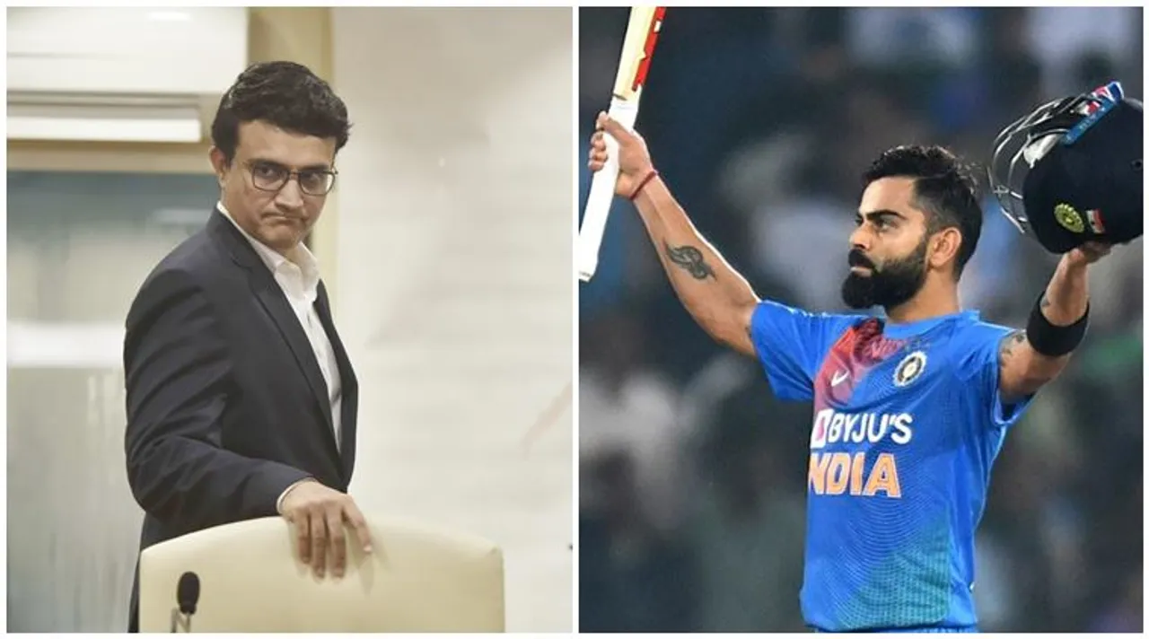 Virat Kohli and Sourav Ganguly