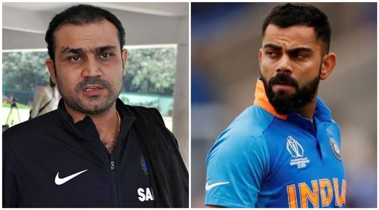 Virat Kohli and Virender Sehwag