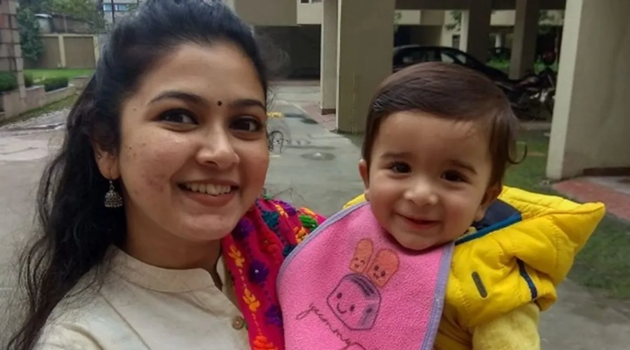 Actor couple Payel De Dwaipayan Das son Merak's photo album