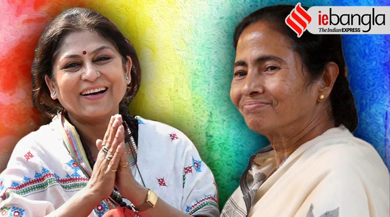 rupa ganguly, mamata banerjee, রূপা গাঙ্গুলী, মমতা