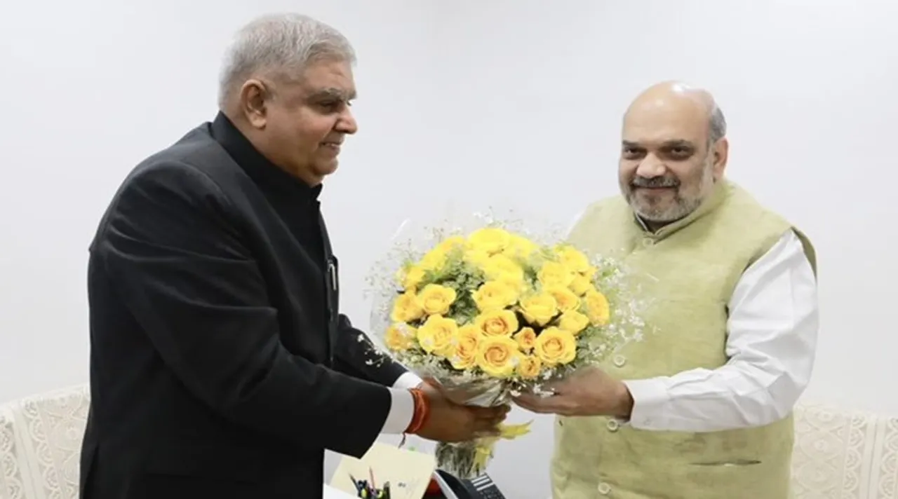 Governor West Bengal Jagdeep Dhankhar, রাজ্যপাল জগদীপ ধনকড়, অমিত শাহ, রাজ্যপাল অমিত শাহ বৈঠক, ধনকড় অমিত শাহ বৈঠক, Jagdeep Dhankhar AMIT SHAH meeting, অমিত শাহ ধনখড় বৈঠক, amit shah wb governor meeting, dhankar shah meeting, জগদীপ ধনখড়