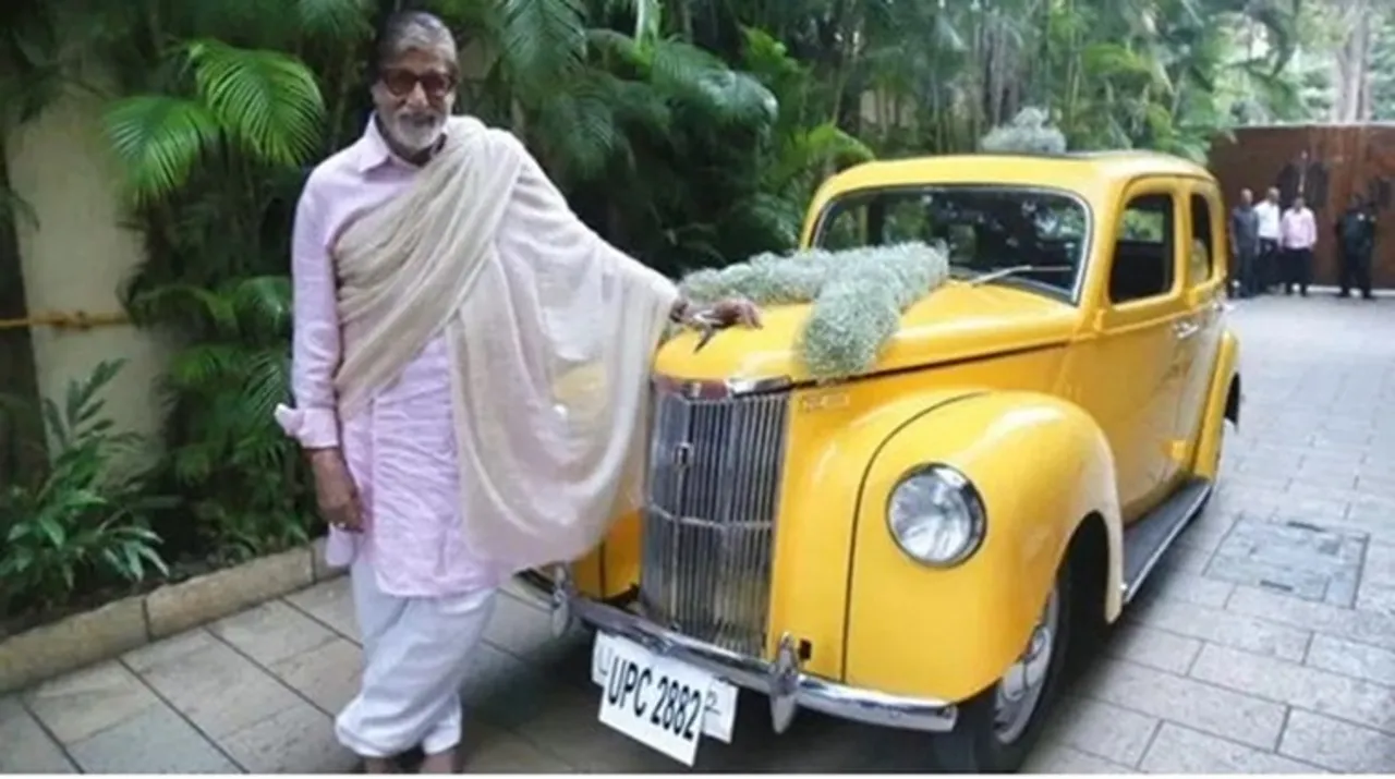 Amitabh Bachchan's thanks his friend for his vintage Ford Prefect gift
