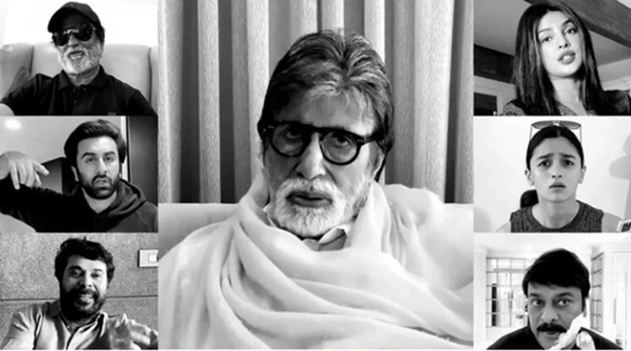 Amitabh Bachchan Rajinikanth Alia Ranbir Prosenjit Chatterjee in virtually made short film Family