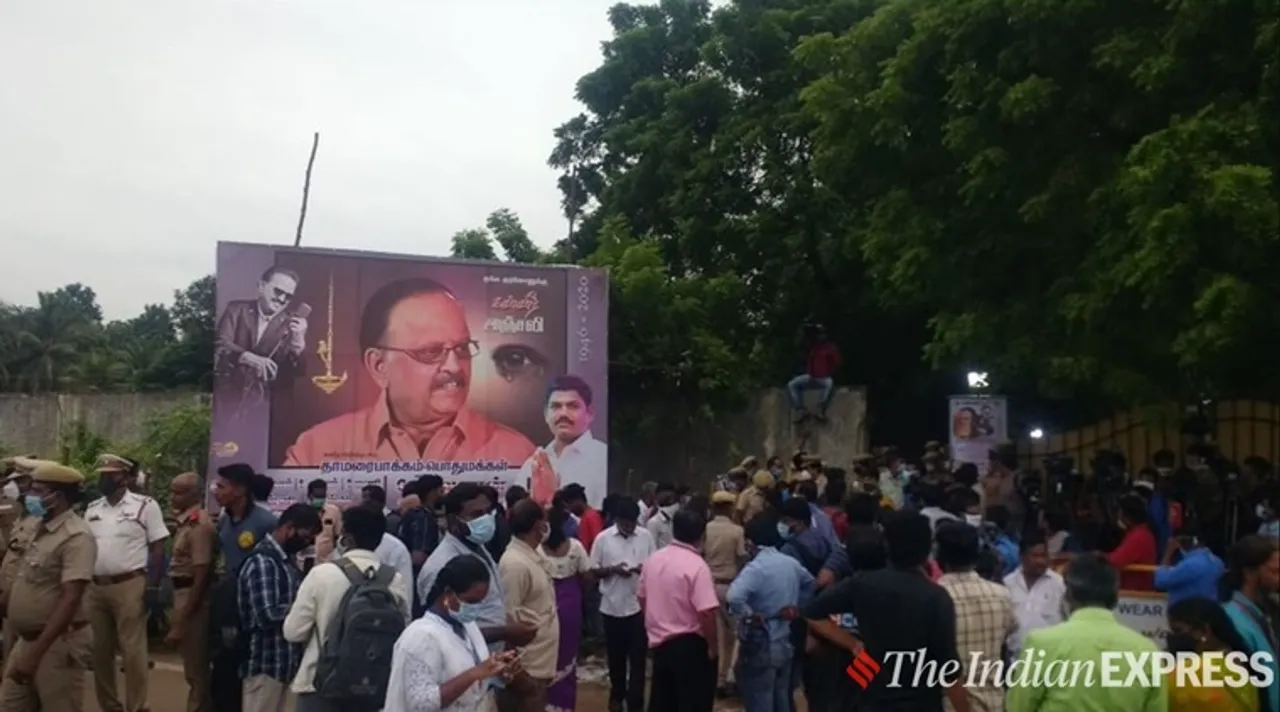 spb funeral, এসপি বালাসুব্রহ্মণ্য়