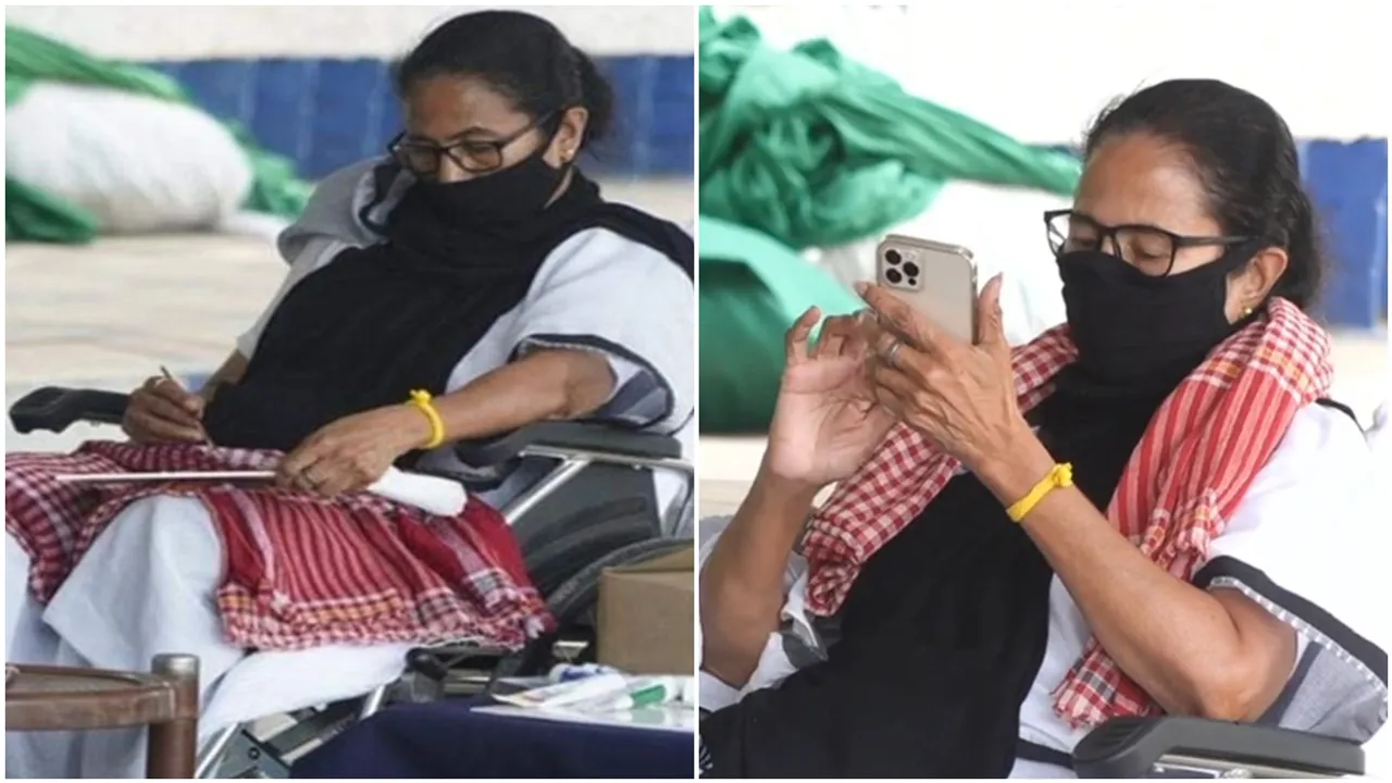 mamata dharna west bengal election 2021