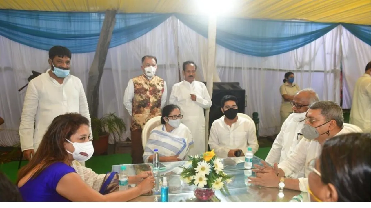 Mamata at Delhi, TMC, MPs