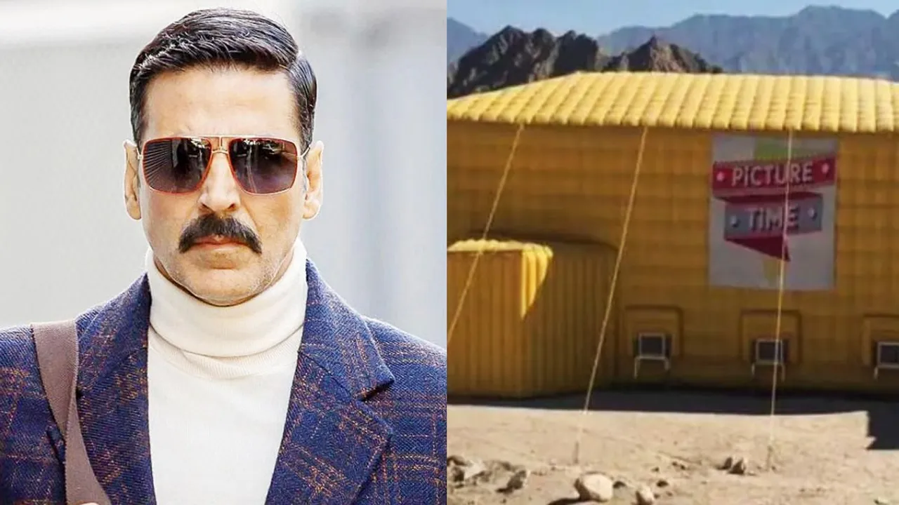 Akshay Kumar, BellBottom, BellBottom screening, Ladakh, Mobile theatre, bollywood, অক্ষয় কুমার, বেলবটম, লাদাখ