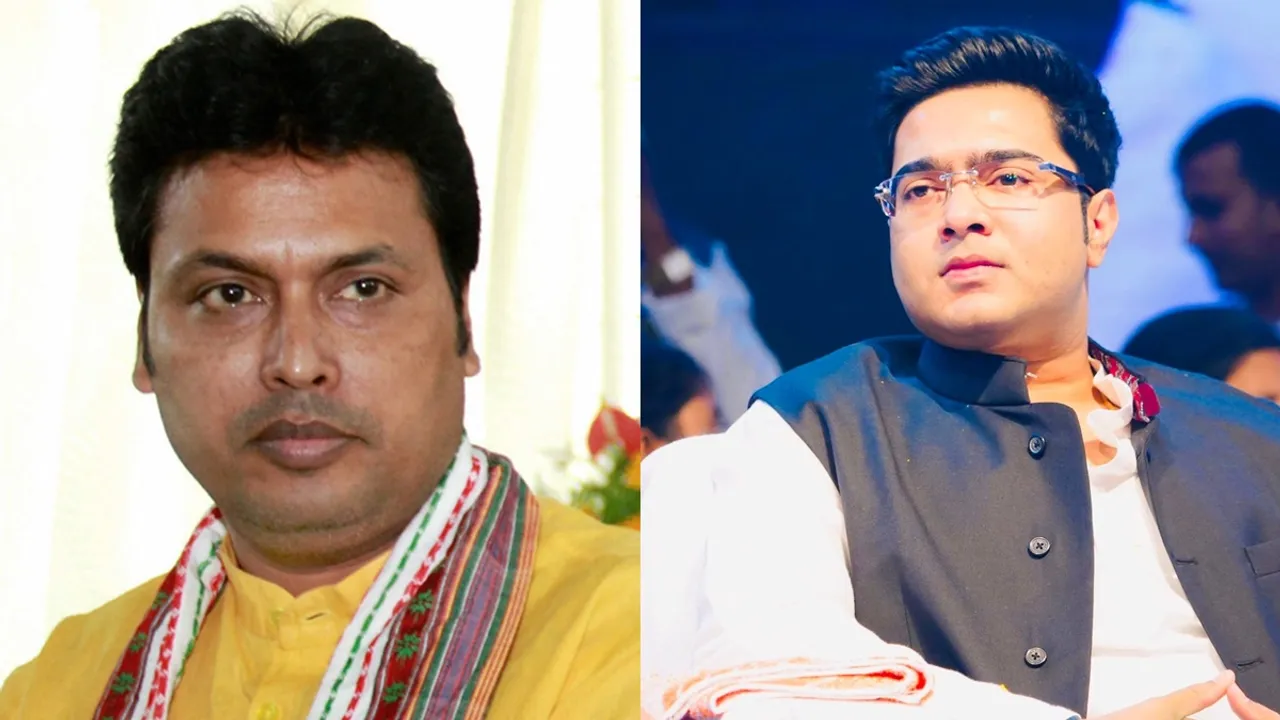 some are conspiring in tripura biplab deb attack tmc