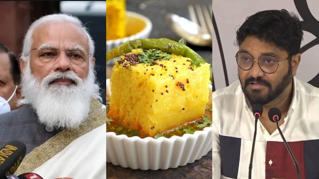 for development he can eat dhokla at BJP ministers house said babul supriyo