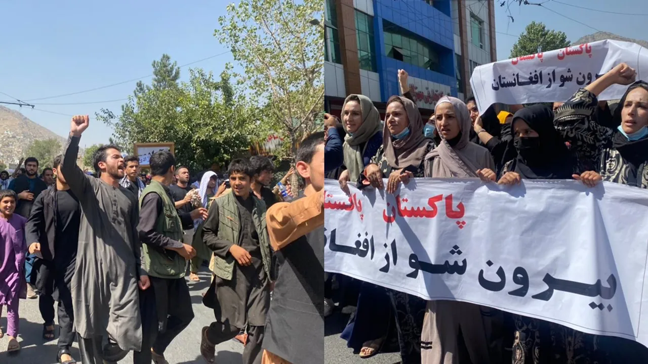 Taliban fire shots to disperse anti Pakistan rally in Kabul