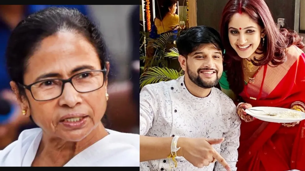 Mamata Banerjee, Trina Saha, Neel Bhattacharya, নীল-তৃণাকে পুজোর উপহার মমতার, নীল-তৃণা, মমতা বন্দ্যোপাধ্যায়, DurgaPuja 2021, bengali news today