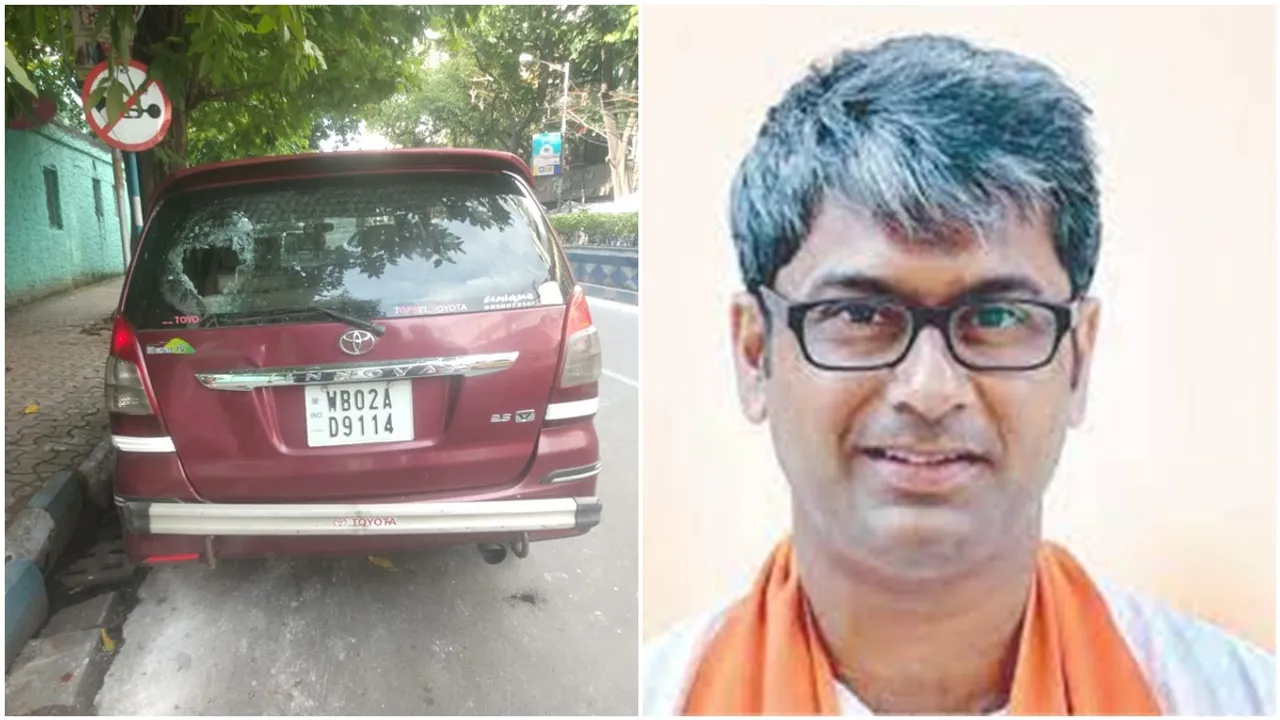 kalyan cjoubeys car ransack at sarat bose road, police arrested one person
