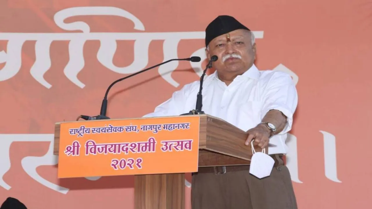 Mohan Bhagwat demands population policy, return of temple properties to Hindu society