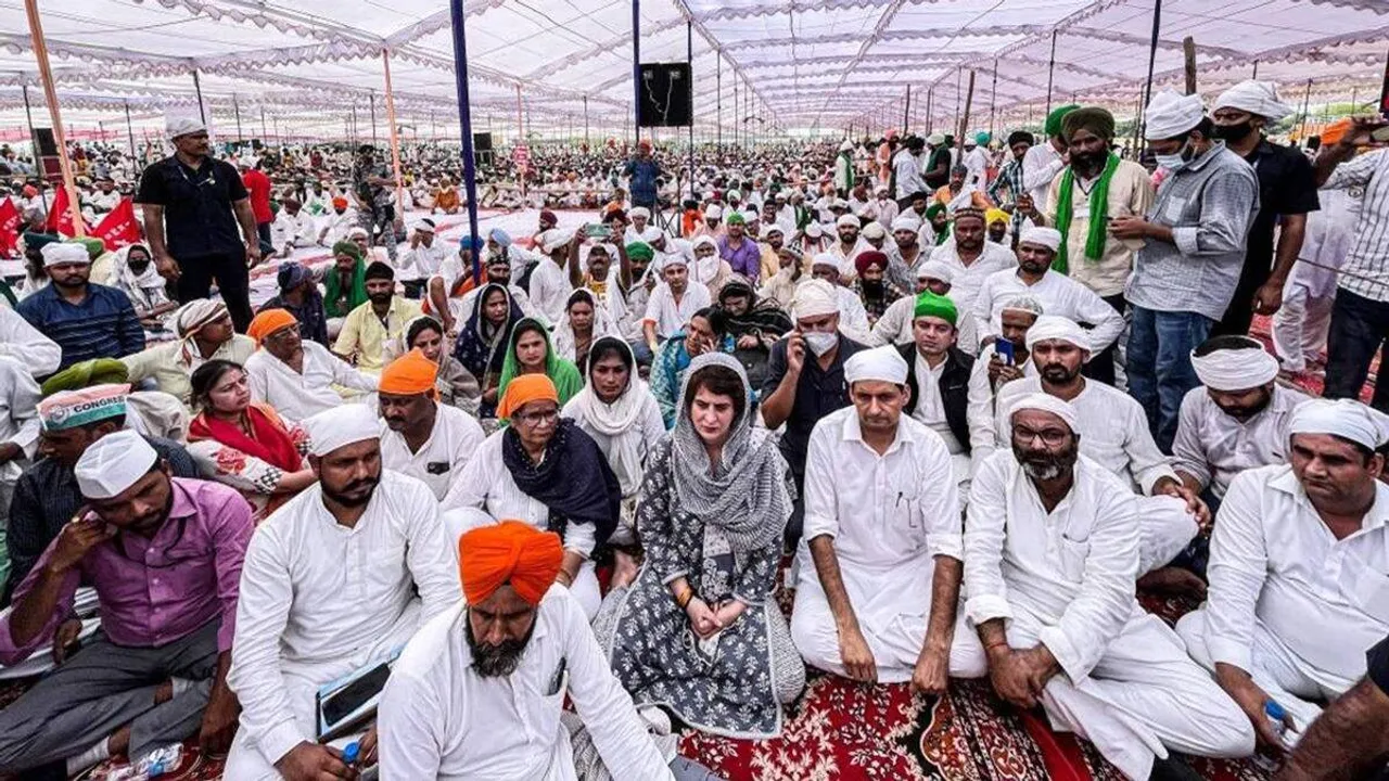 Priyanka Gandhi attends 'ardas' for victims of Lakhimpur Kheri violence