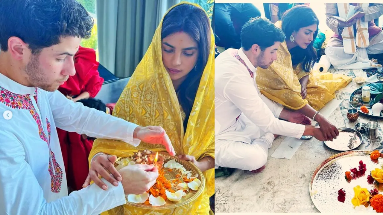 Priyanka Chopra, Nick Jonas, Nick-Priyanka, Nick-Priyanka's Diwali celebration, Diwali 2021, নিক-প্রিয়াঙ্কা, নিক জোনাস, প্রিয়াঙ্কা চোপড়া, নিক-প্রিয়াঙ্কার দীপাবলি উদযাপন, bengali news today, Bollywood