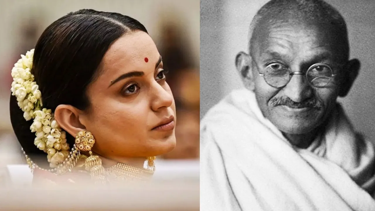 Kangana Ranaut, Kangana Ranaut on Gandhiji, Kangana Ranaut's controversial comment, কঙ্গনা রানাউত, গান্ধিজি, কঙ্গনার বিতর্কিত মন্তব্য, bollywood, bengali news today