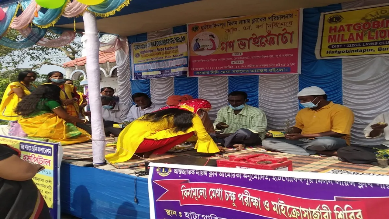 Mass BhaiPhonta celebrate at East Burdwan Hatgobindapur, trying to polish communal harmony