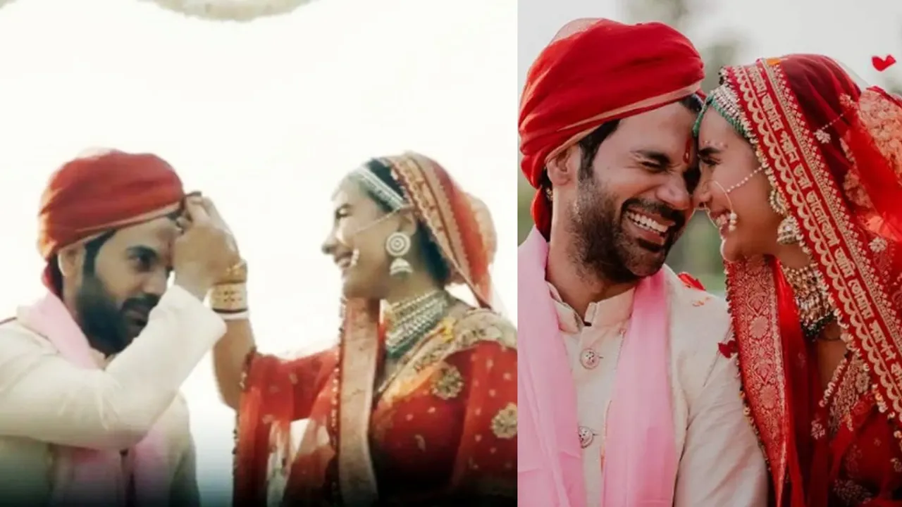 Rajkummar Rao, Patralekhaa, Rajkummar Rao-Patralekhaa wedding, রাজকুমার রাও, পত্রলেখা, রাজকুমার-পত্রলেখা, রাজকুমারকে সিঁদুর পরালেন পত্রলেখা, bengali news today